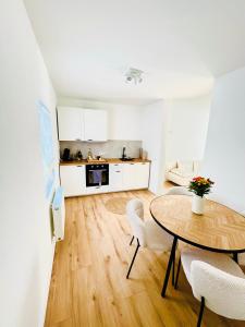 Η κουζίνα ή μικρή κουζίνα στο Ferienwohnung Stadtflair an der Lahn