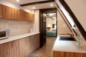 Kuchnia lub aneks kuchenny w obiekcie Apartamenty Hotelu Pod Orłem