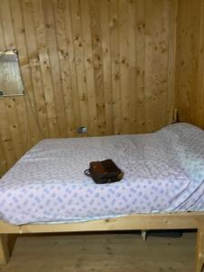 Ένα ή περισσότερα κρεβάτια σε δωμάτιο στο Red Chalet