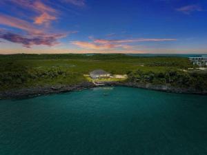 an aerial view of a body of water at Bella Mer home in Savannah Sound
