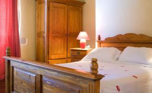 Cama o camas de una habitación en Chambres d'Hôtes Jauregia