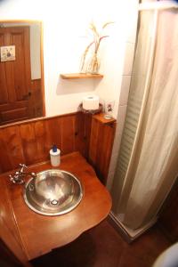 Koupelna v ubytování Casa Rural Basajarau