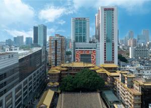 Nespecifikovaný výhled na destinaci Kanton nebo výhled na město při pohledu z hotelu