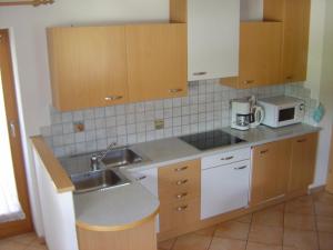 Kuchyň nebo kuchyňský kout v ubytování Appartements Oberleiter + 36 fotografií