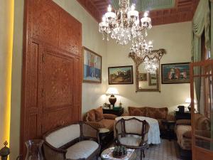 Χώρος καθιστικού στο Riad Dar Karima