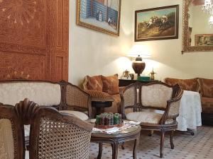 Χώρος καθιστικού στο Riad Dar Karima