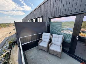 Μπαλκόνι ή βεράντα στο Nice apartment in Osundet