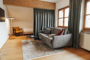 Χώρος καθιστικού στο Margarethe Apartments Lech