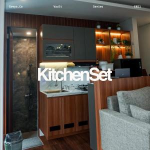 Η κουζίνα ή μικρή κουζίνα στο GreysCo Villa Batu Panderman