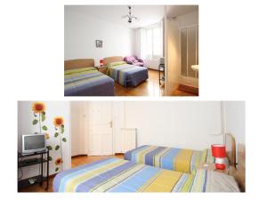 Postel nebo postele na pokoji v ubytování Hostal Bayón