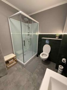 Ένα μπάνιο στο Apartament Arverso Nika +12 φωτογραφίες
