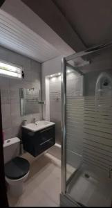 Koupelna v ubytování Appartement charmant à Sainte Anne 42 m² + Piscine partagée