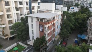 an overhead view of a building in a city at Hotel Prime Suites - Baner in Pune
