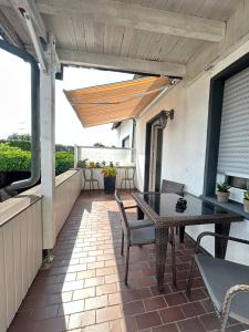 Μπαλκόνι ή βεράντα στο Ferienwohnung Paradies