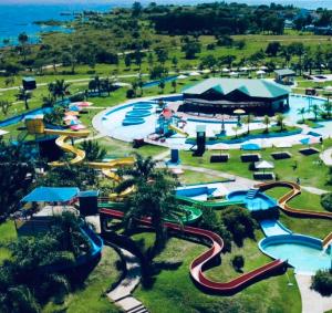 an aerial view of a water park at Alojamiento Agua Termal en Federacion Entre Rios in Federación
