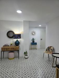 Posezení v ubytování Las Casitas de Jisa