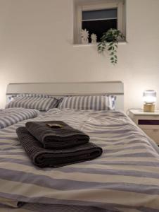 Postel nebo postele na pokoji v ubytování Ferienwohnung Landruhe