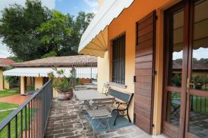 Balkón nebo terasa v ubytování Agriturismo Gardenali