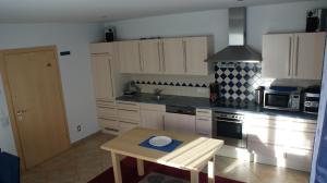 Kuchyň nebo kuchyňský kout v ubytování Ferienhaus Wieser
