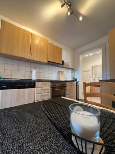 ครัวหรือมุมครัวของ Havenwelten Apartment