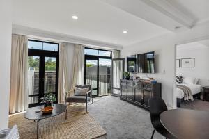 O zonă de relaxare la Stonemasons Quarters Stylish apartment with carpark