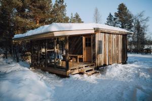 White Creek Wilderness Cottage semasa musim sejuk