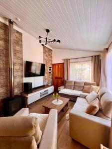 Μια τηλεόραση ή/και κέντρο ψυχαγωγίας στο Secreto La Paloma Cabaña Boutique con Jacuzzi y Domo