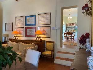 Khu vực ghế ngồi tại Palazzo Farini Bed & Breakfast