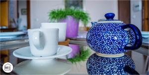 Příslušenství pro přípravu čaje a kávy v ubytování B&B Interno 8