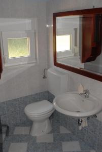 Koupelna v ubytování Apartments Skalin