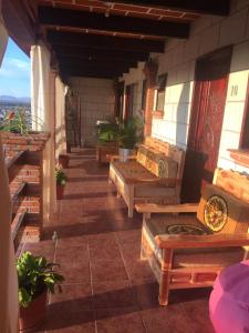 A seating area at Hotel Colibri Queretaro