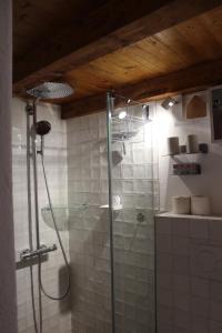 Koupelna v ubytování Ferienhaus Auf dem Knapp