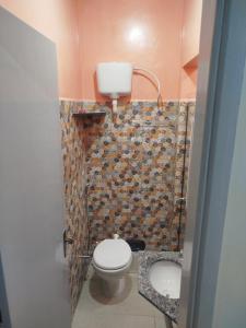 Et badeværelse på Apto 8 ótimo local próximo Shopping