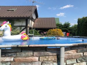 Бассейн в Comfortable holiday home on Lake Jamno, Podamirowo или поблизости