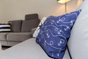 Posezení v ubytování Ferienhaus am Yachthafen in Peenemuende + 52 fotografií