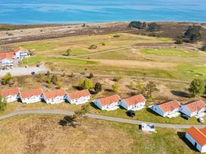 an aerial view of a house with red roofs at Læsø Seaside Holiday Homes in Læsø