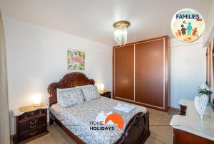 Ένα ή περισσότερα κρεβάτια σε δωμάτιο στο #012 Exclusivo para Famílias, Habijovem by Home Holidays