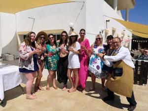a group of people posing for a picture at a party at Villa Bellavista in Alicante +125 photos