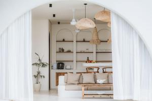 Χώρος καθιστικού στο Casa Luna Penida