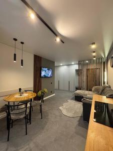 Posezení v ubytování Апартаменти Скандинавський затишок