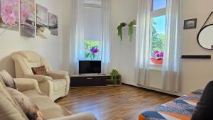 Posezení v ubytování ELENA flat Orchidee Duisburg Zentrum