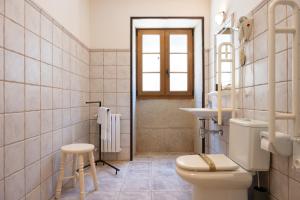 a bathroom with a toilet and a sink at Casa de Trillo Galitrips in Rego de Santa Marina