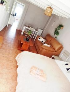 Χώρος καθιστικού στο Chambre double vue sur Mer