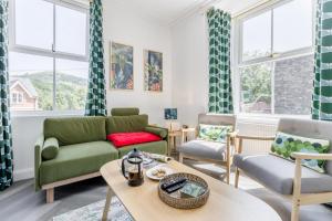 Χώρος καθιστικού στο Bryn Aber - Llangollen View Retreat