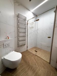 Koupelna v ubytování Apartament Złota Polana Parku