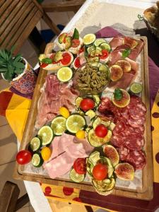 a table with a bunch of different types of food at B&B Nonna Ninina in Olevano sul Tusciano +17 photos
