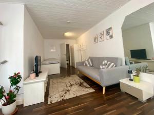Χώρος καθιστικού στο Ferienwohnung Geiger