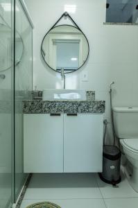 Koupelna v ubytování Apê com Vista Mar na Praia do Sul!