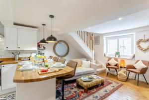 Posezení v ubytování Potters Cottage