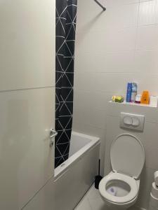 Koupelna v ubytování Apartman JD